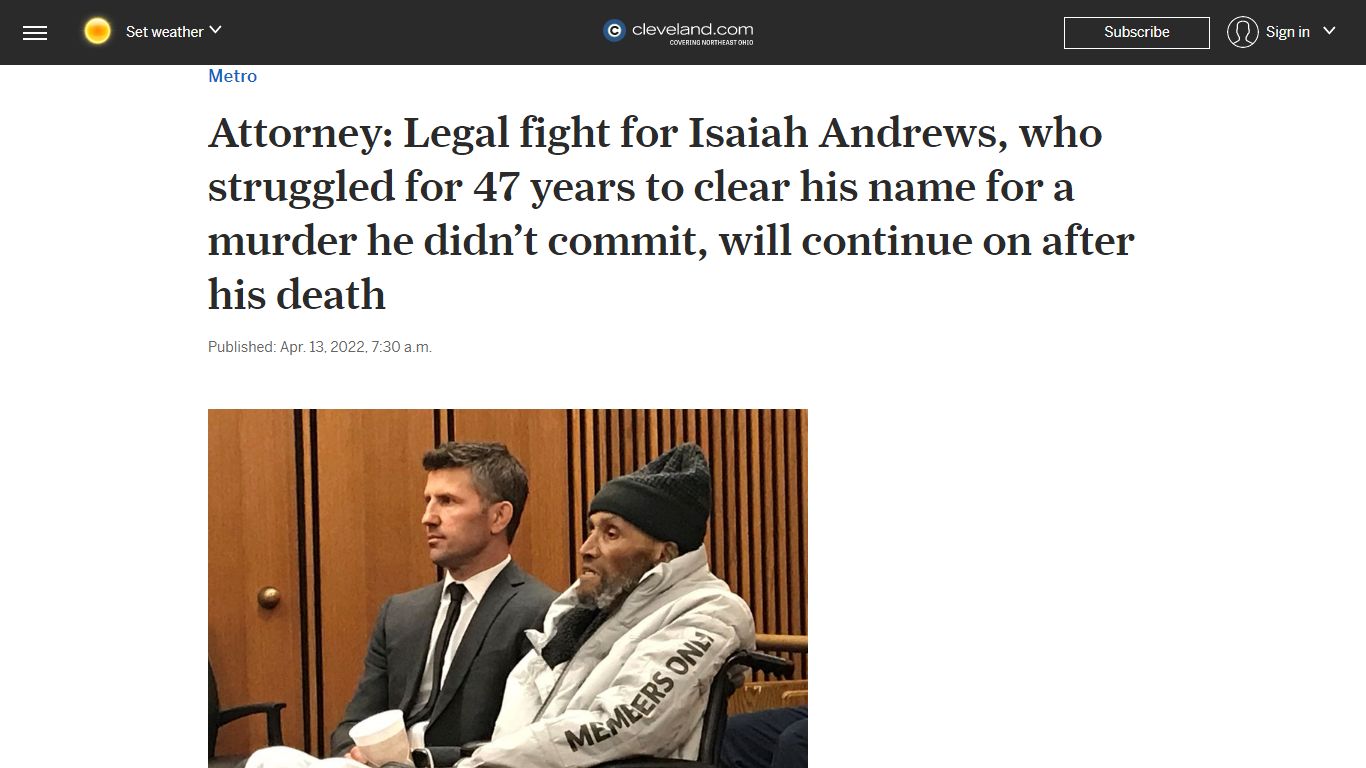 Attorney: Legal fight for Isaiah Andrews, who struggled for ... - cleveland